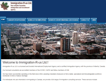 Tablet Screenshot of immigration-r-us.com
